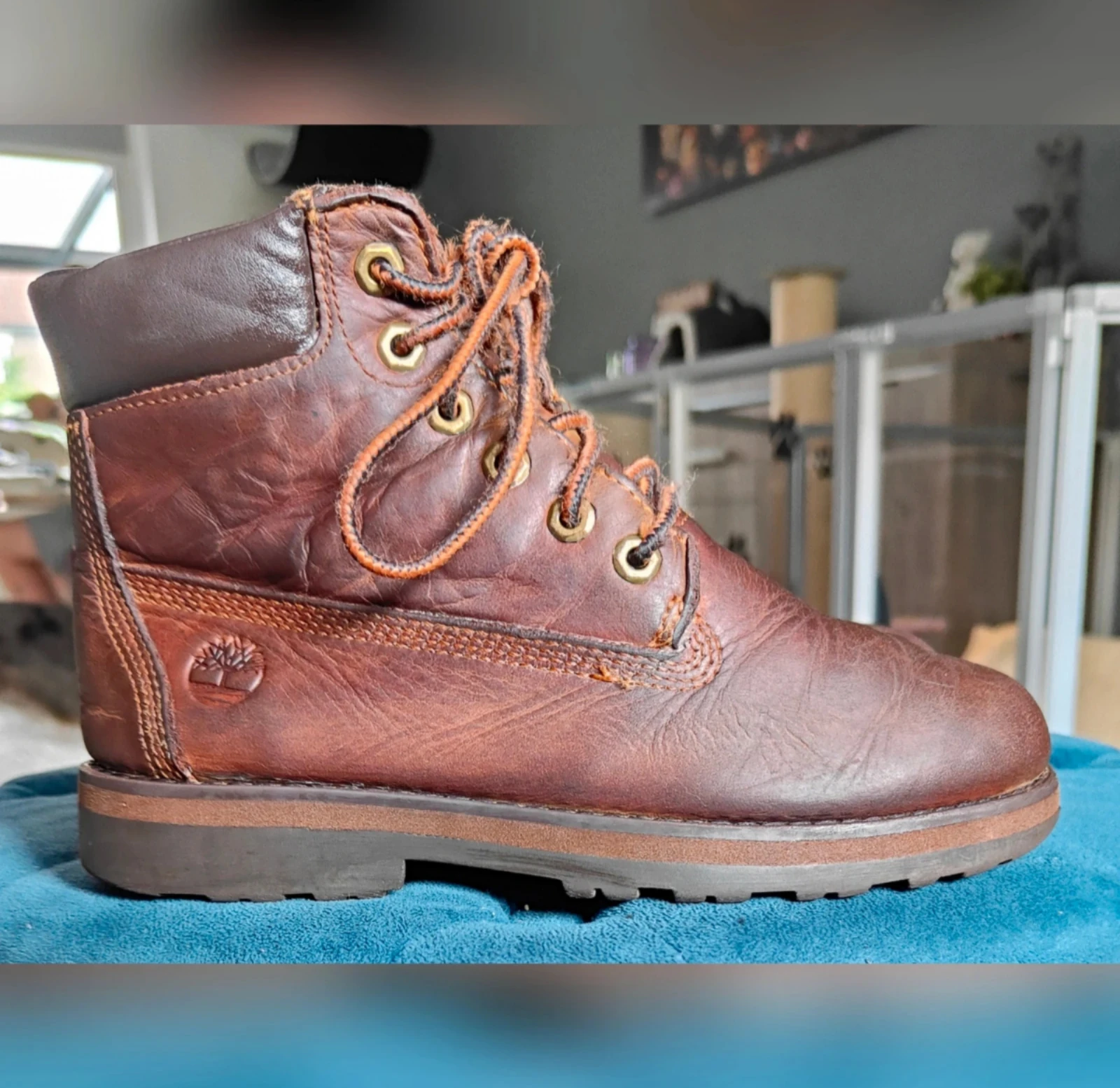 Brown Timberland Courma Kid lace boots size 34 – photo 4
